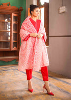 Anum Jung RED COTTON SILK EMB 206 Women 3pcs