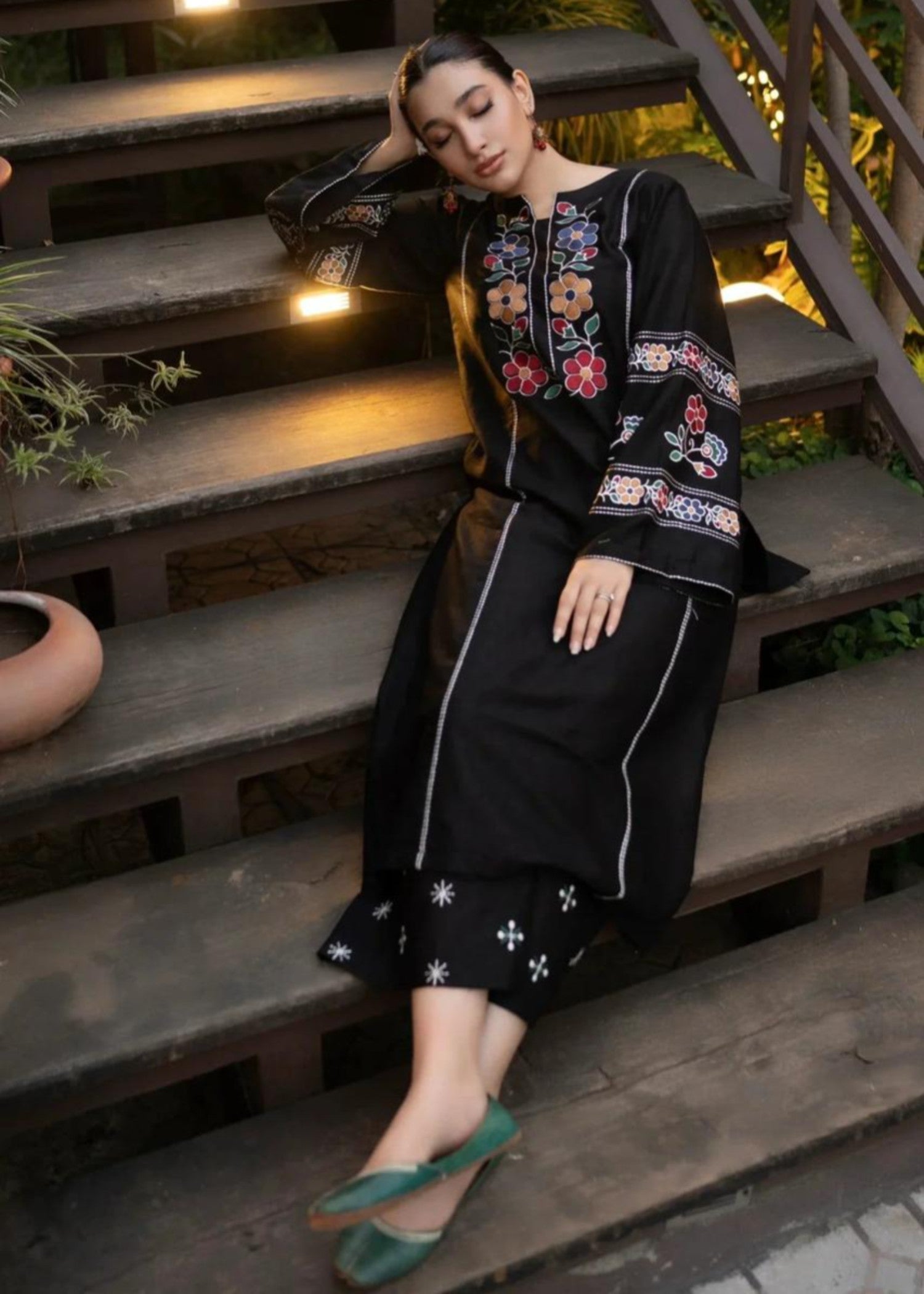 Tehzeeb Libas COTTAGE EMBROIDERED Women 2pcs