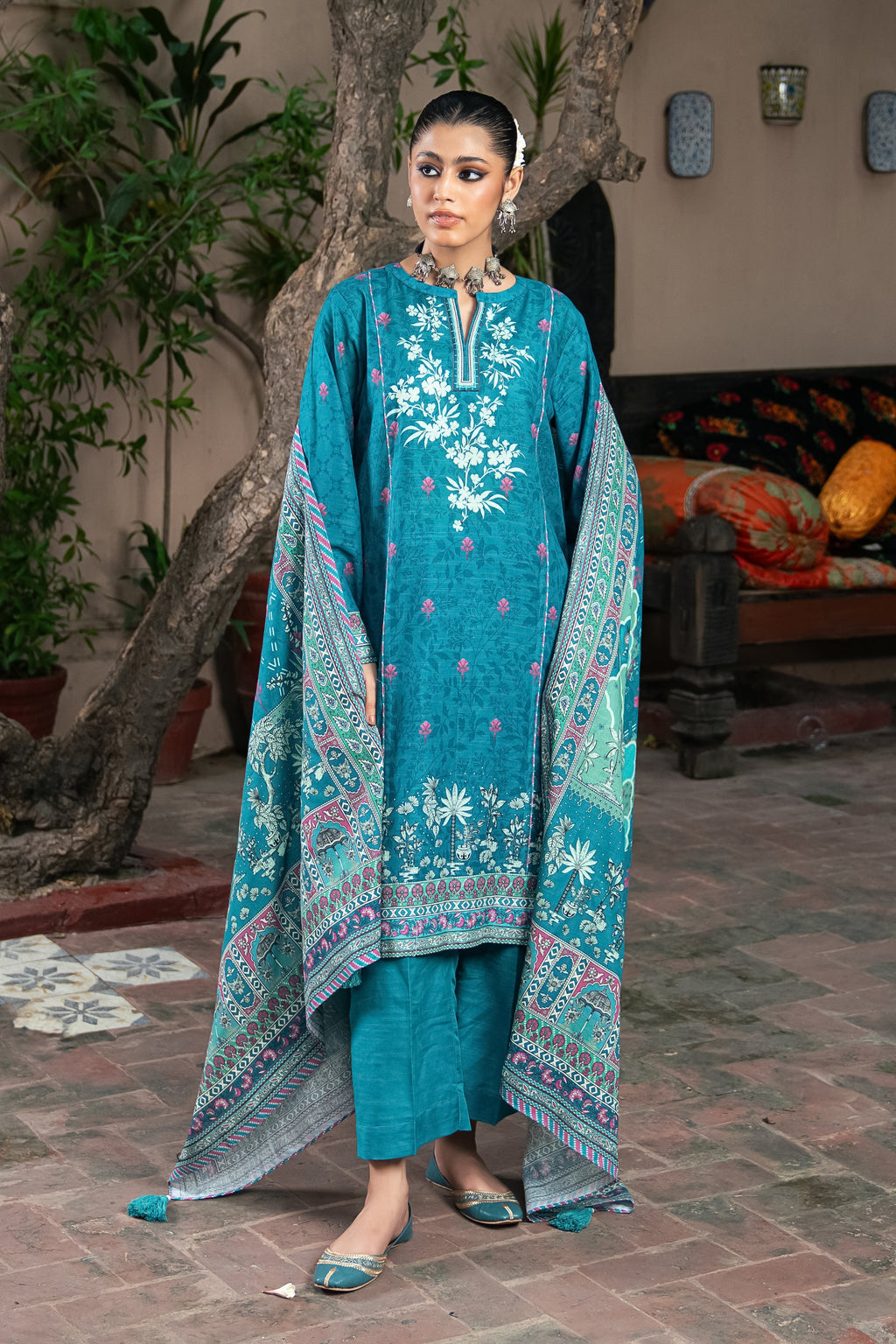 Lakhany Stitched Printed Khaddar Women 3pcs