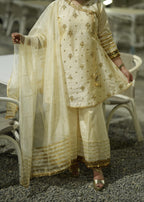 Four Season Boutique Dhaka Pilazo CREAM Women 3pcs