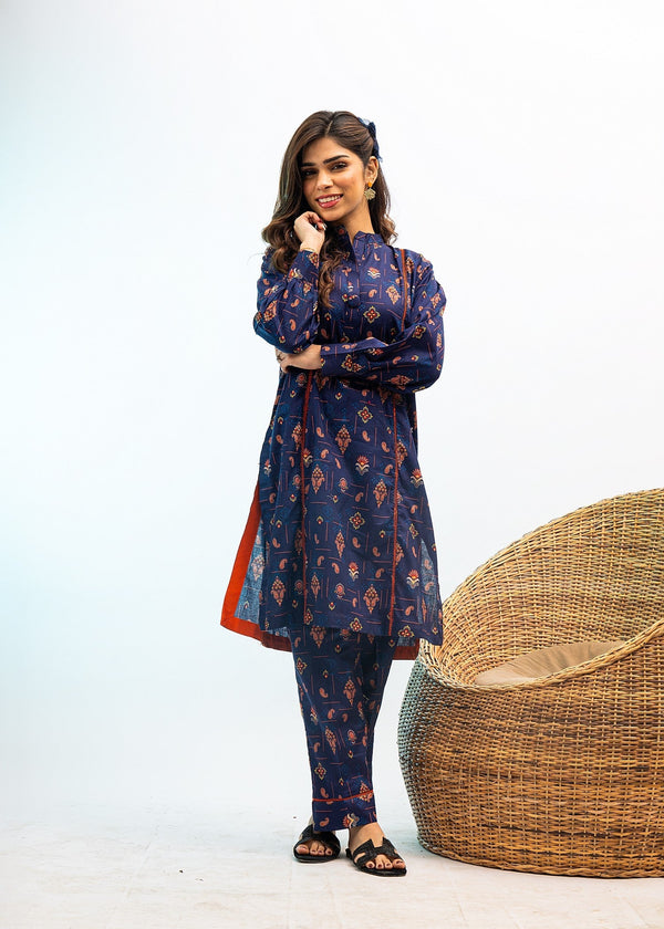 Mahrukh Gul Couture & Rakhtaa Blue blooms 006 Women 2pcs