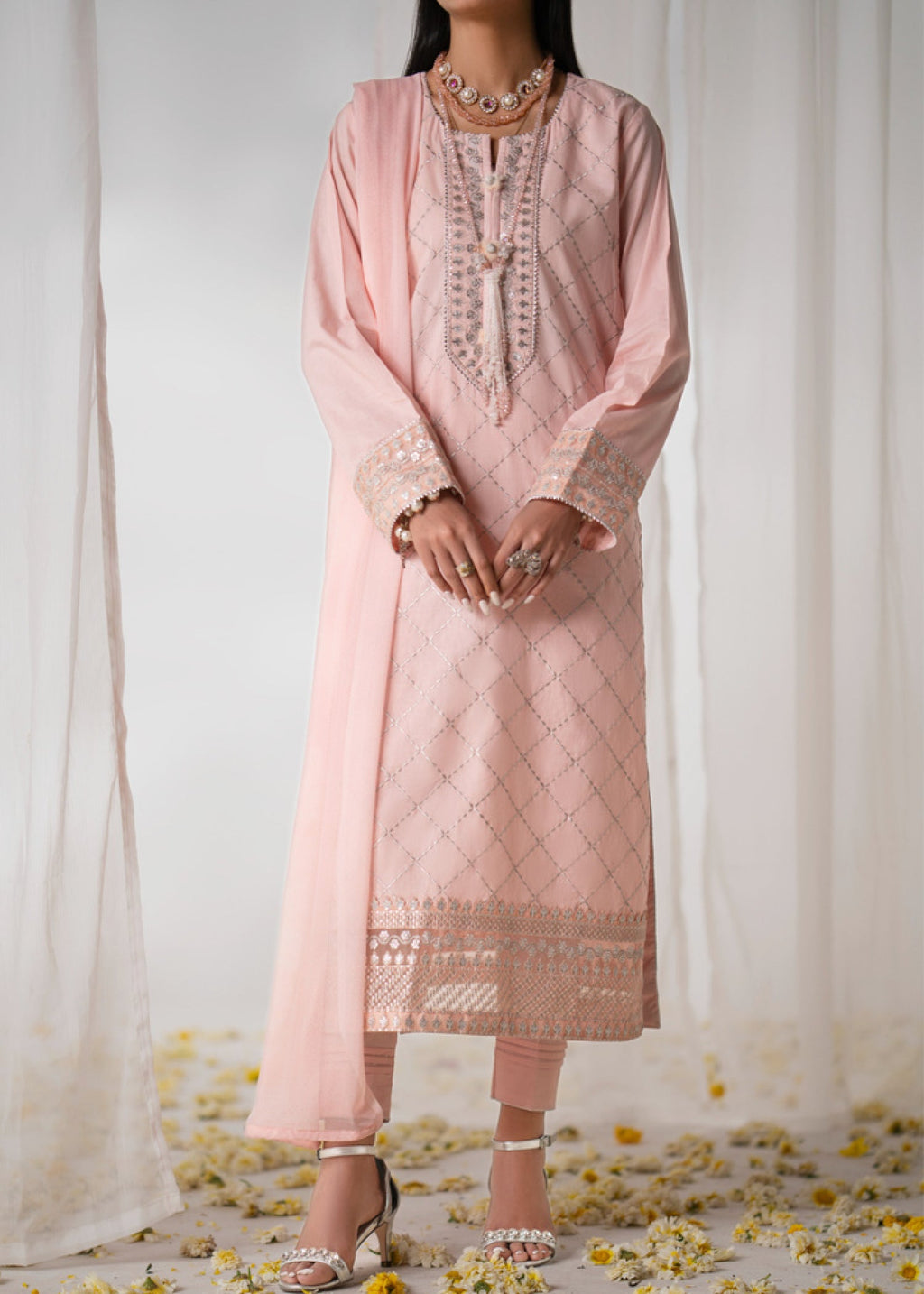 Decor Fashion Gulposh Pink Women 3pcs