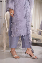 Lakhany Ready to wear Embroidered Raw Silk With Embroidered Organza Dupatta Women 3pcs