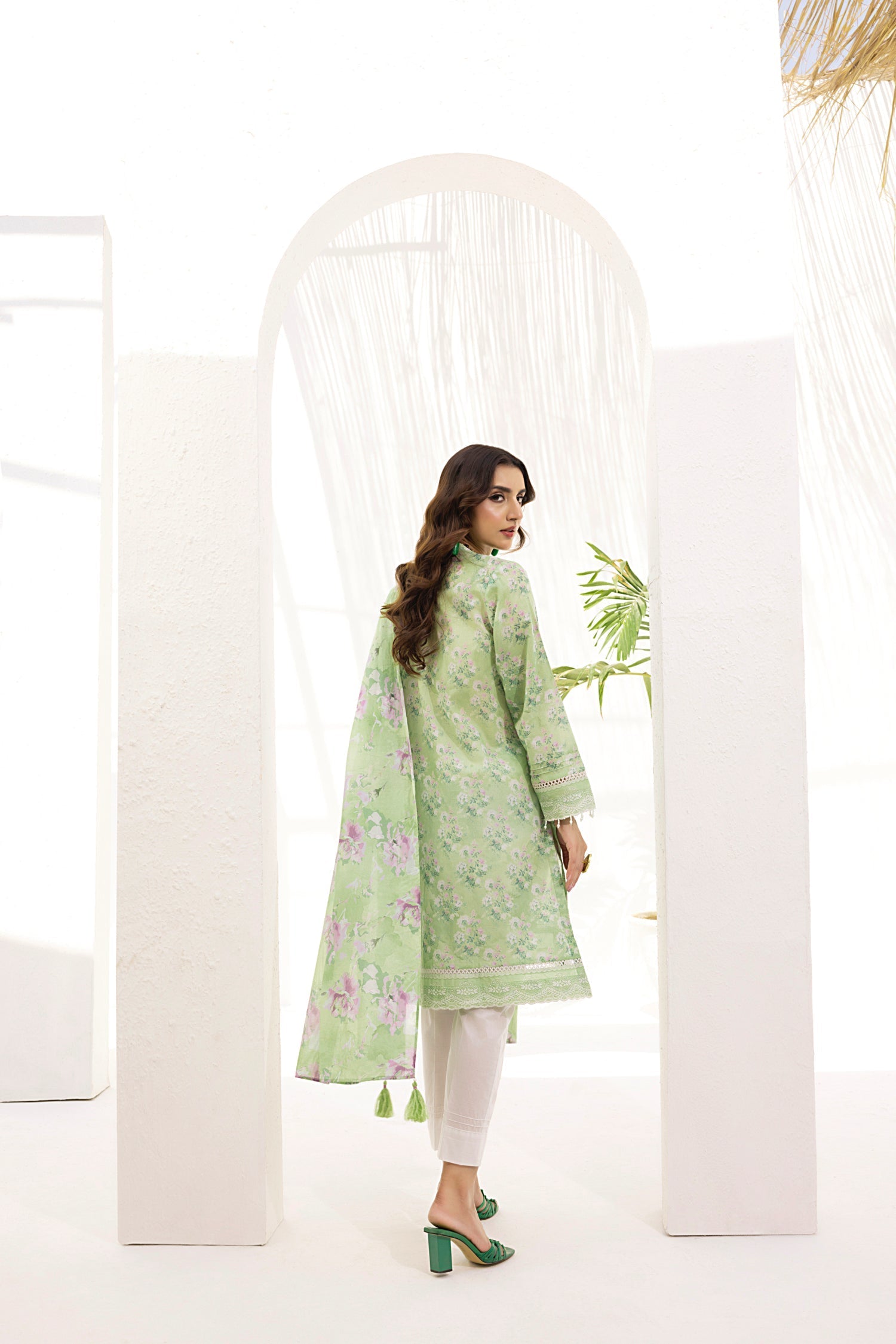 Lakhany Stitched Printed Shirt & Dupatta Women 2pcs