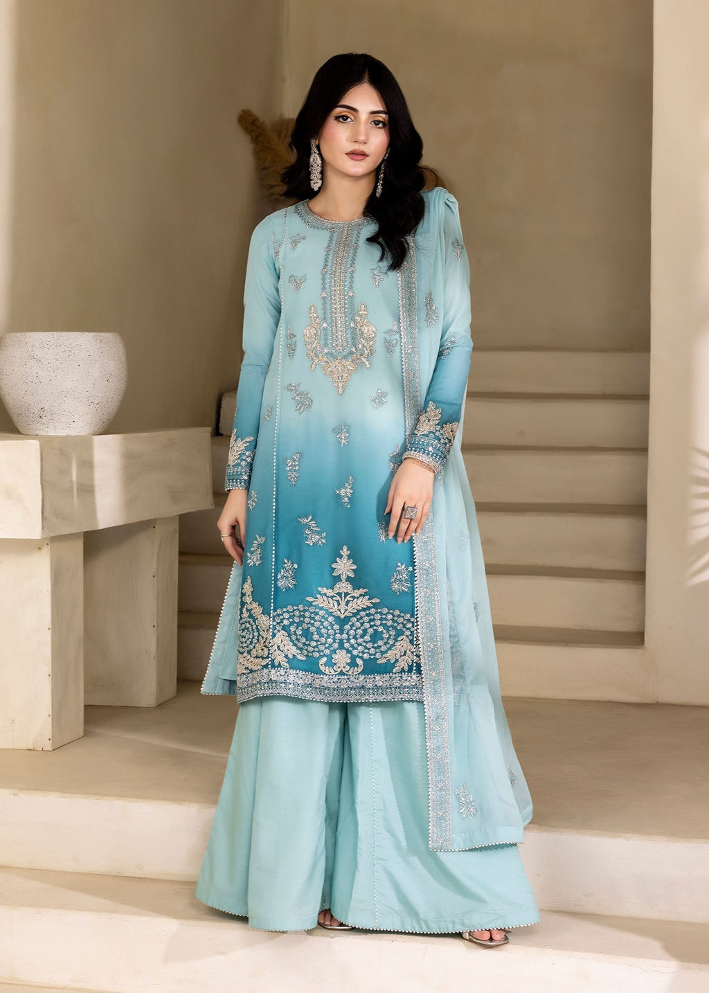 Kanwal Zainab TEAL MIRAGE Women 3pcs