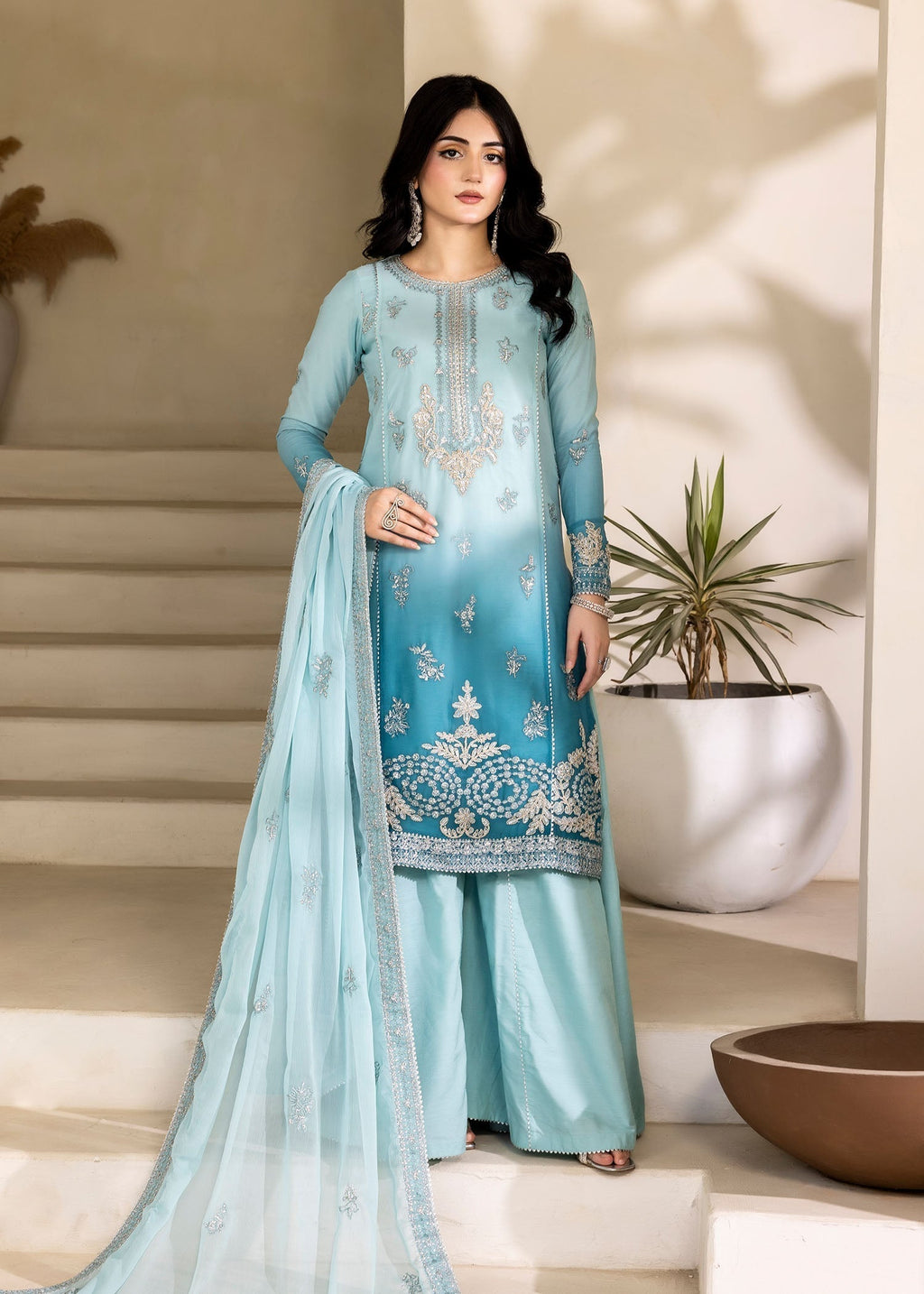 Kanwal Zainab TEAL MIRAGE Women 3pcs