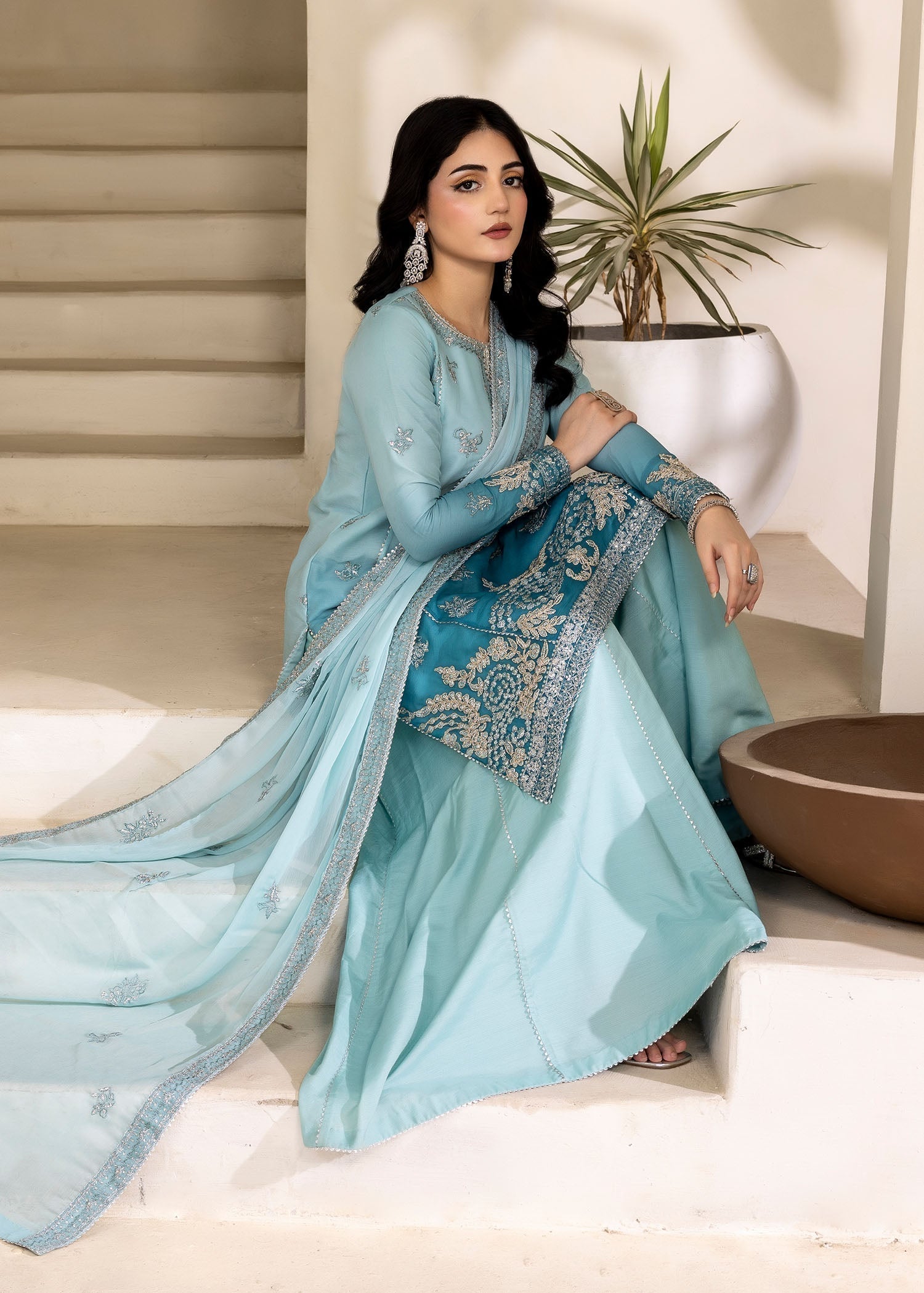 Kanwal Zainab TEAL MIRAGE Women 3pcs