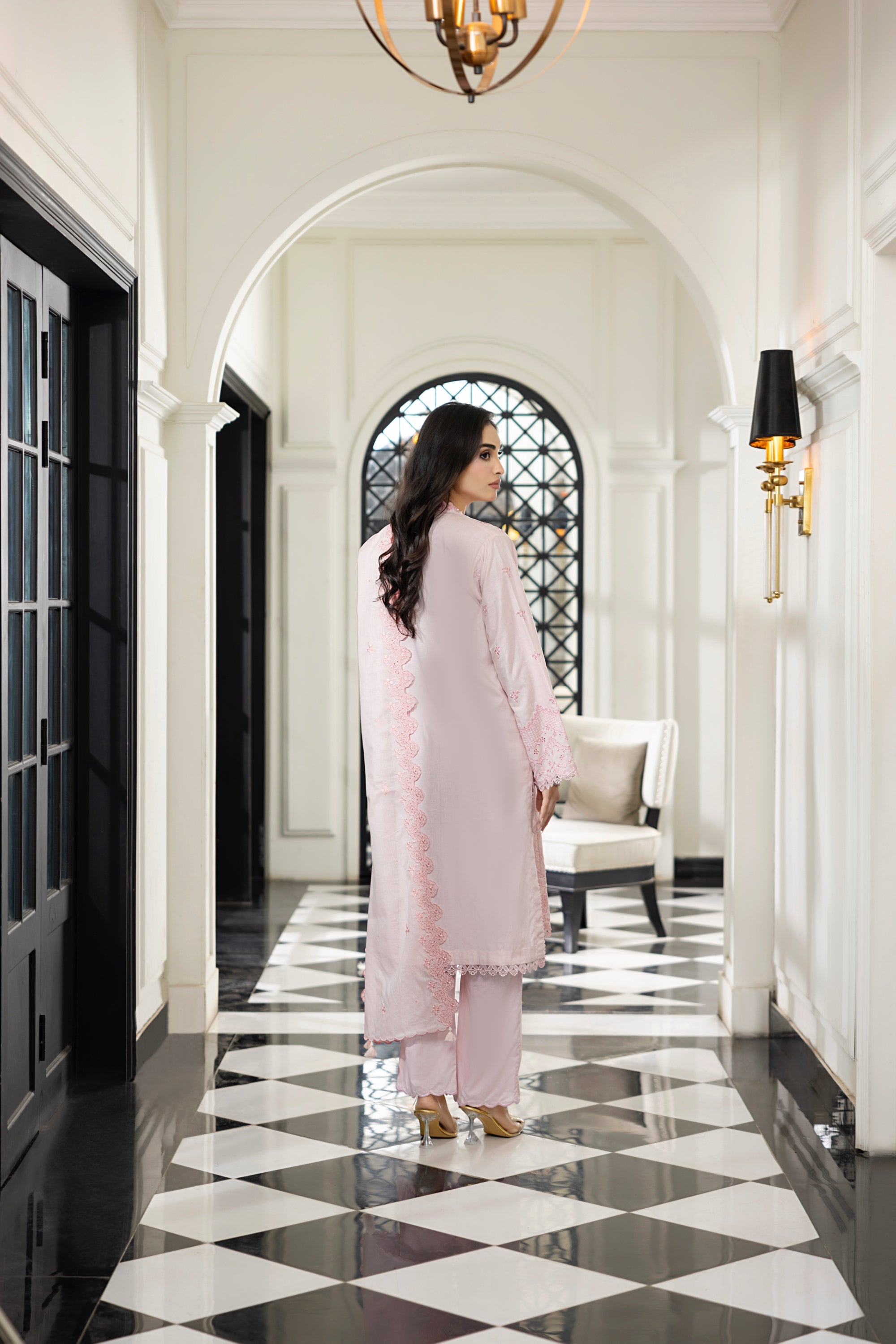 Lakhany Stitched Embroidered With Embroidered Lawn Dupatta Women 3pcs