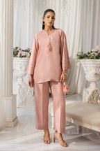 Lakhany Ready to wear Dyed Crepe Shirt & Trouser Women 2pcs