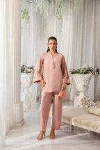 Lakhany Ready to wear Dyed Crepe Shirt & Trouser Women 2pcs