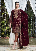 Laleen Maroon Fantasy Women 3pcs