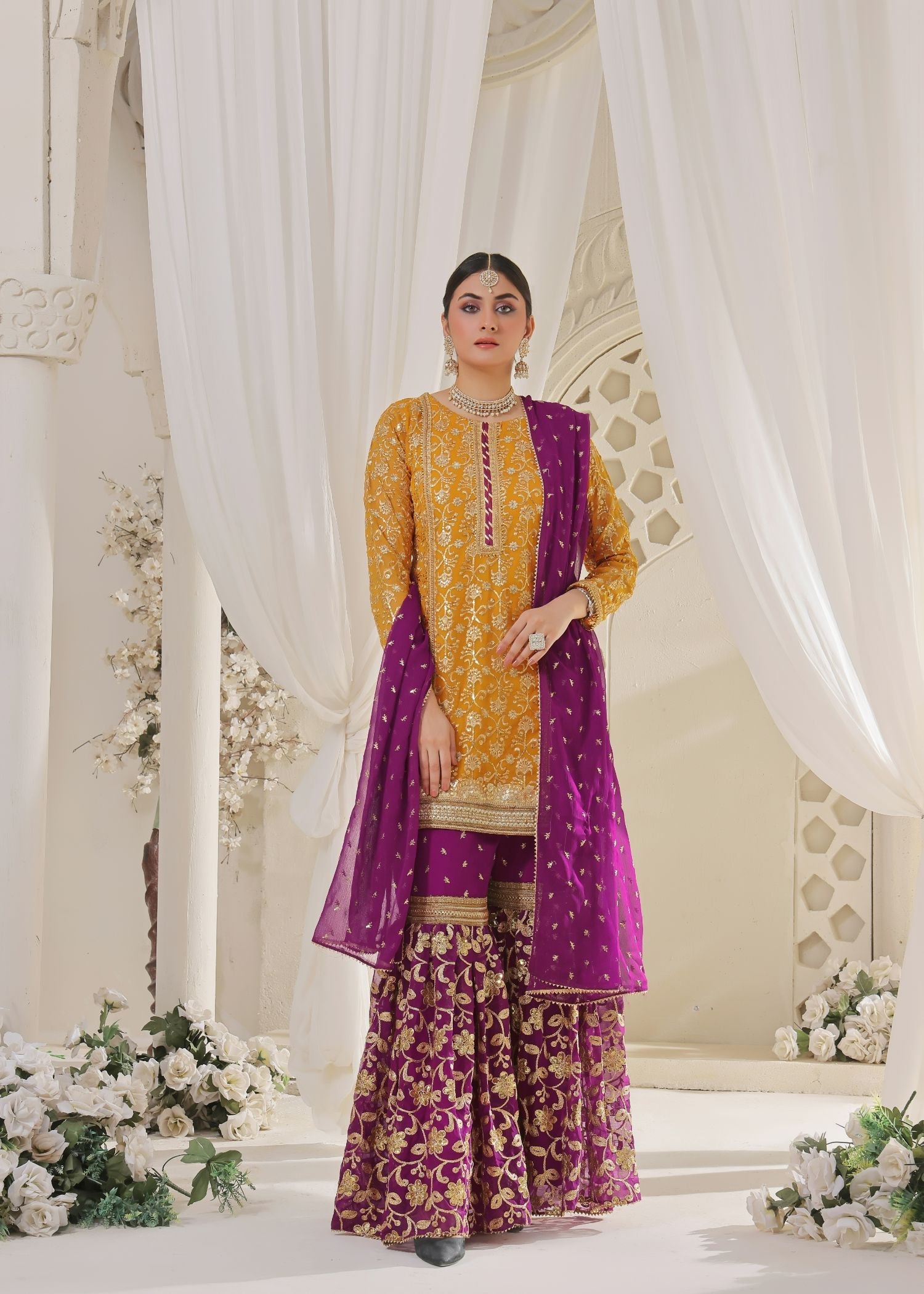 Ayesha Closet Preshy Gul Majestic Sunrise Women 3pcs