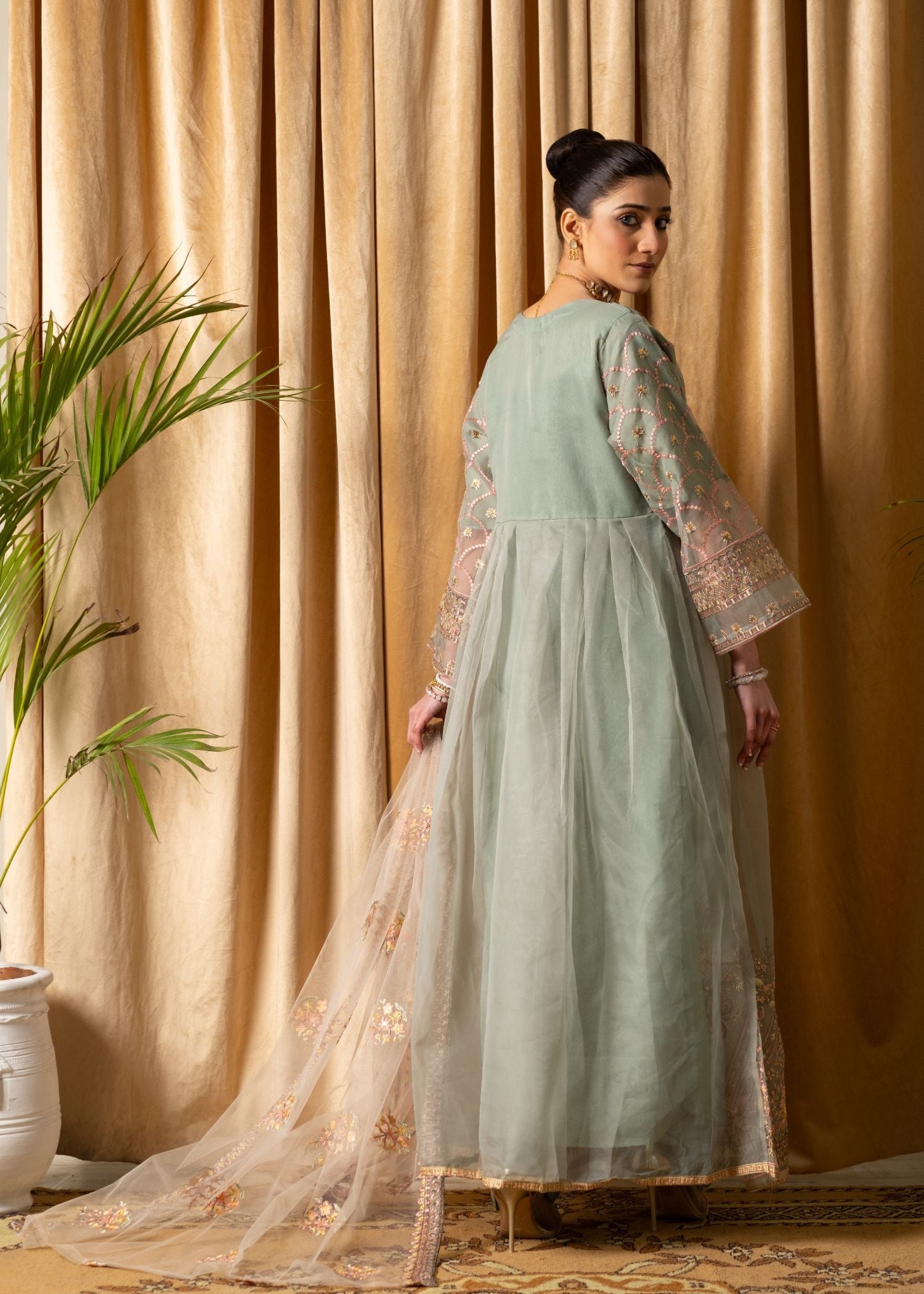 Pehnawa By Bin Akram’s BLISSFUL BREEZE 3 PEICE ORGANZA Women 3pcs