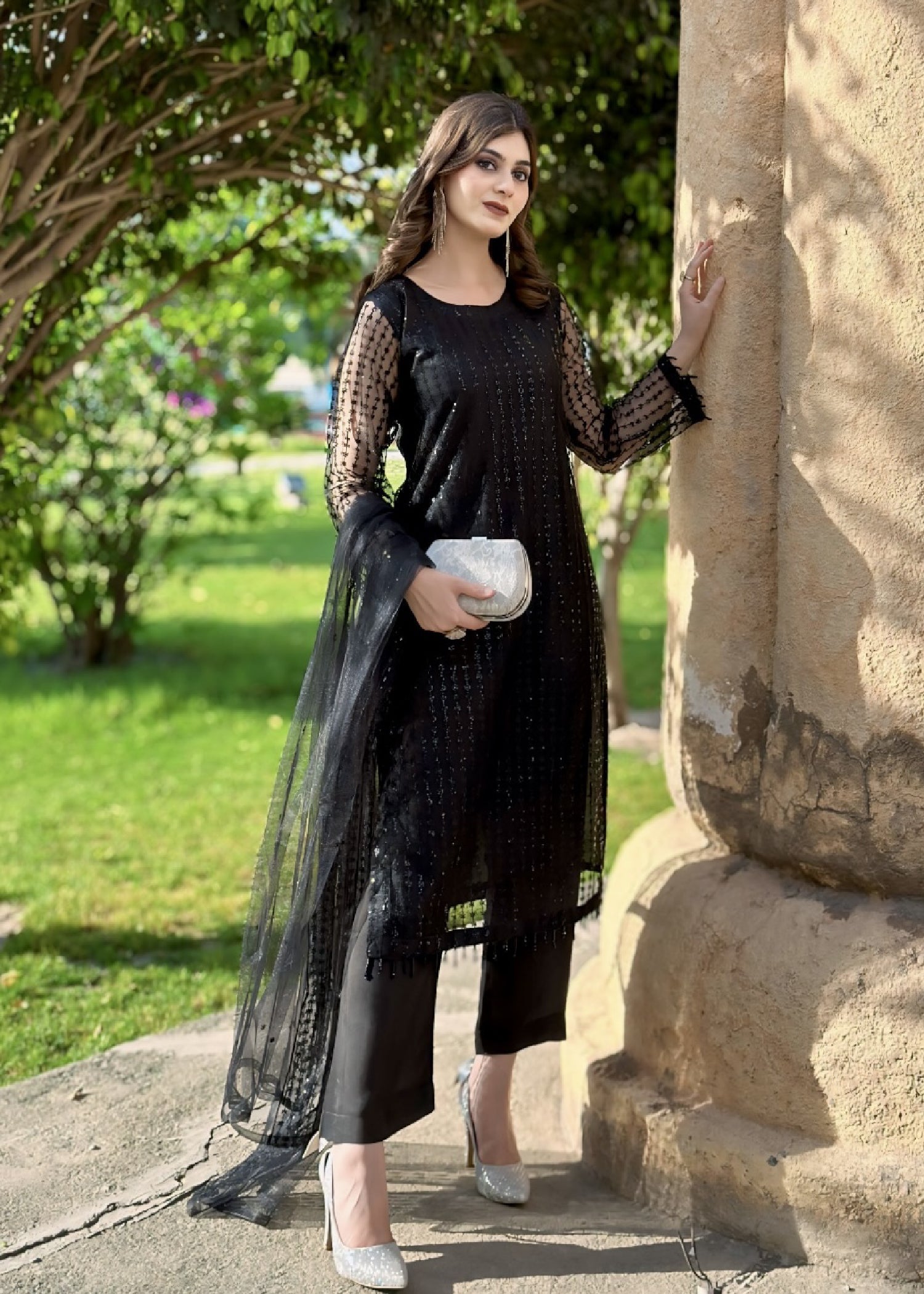Laal Clothing LA 048 Black Women 3pcs