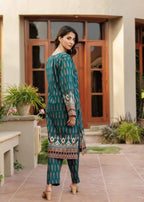 Zarasi Emerald Stitched Lawn Suit | Timeless Bloom Women 2pcs