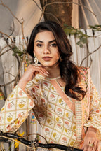 Safwa 3P Printed Suit Lawn Pret ( Ready To Wear ) Women 3pcs