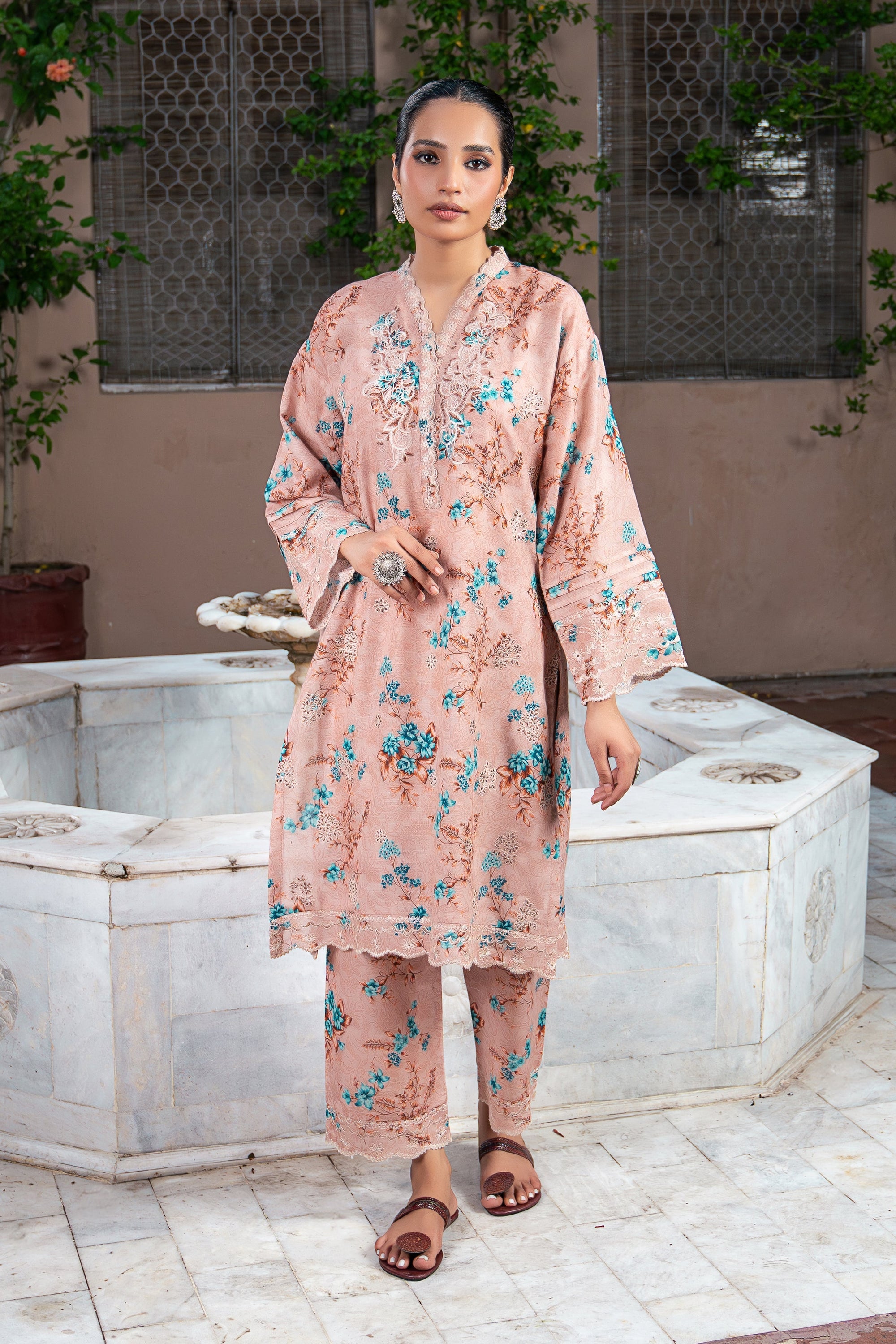 Lakhany Stitched Embroidered Khaddar Women 2pcs