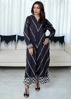 Bin Fatteh Fashion A Lining Dress Women 2pcs