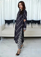 Bin Fatteh Fashion A Lining Dress Women 2pcs