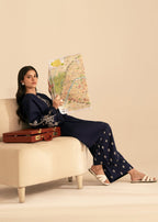 The Turkish Wear VANYYA BLUE KURTA SET Women 2pcs