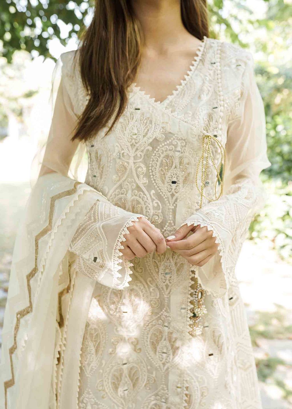 Rang-e-Haya Lily (Ash White) Women 4pcs