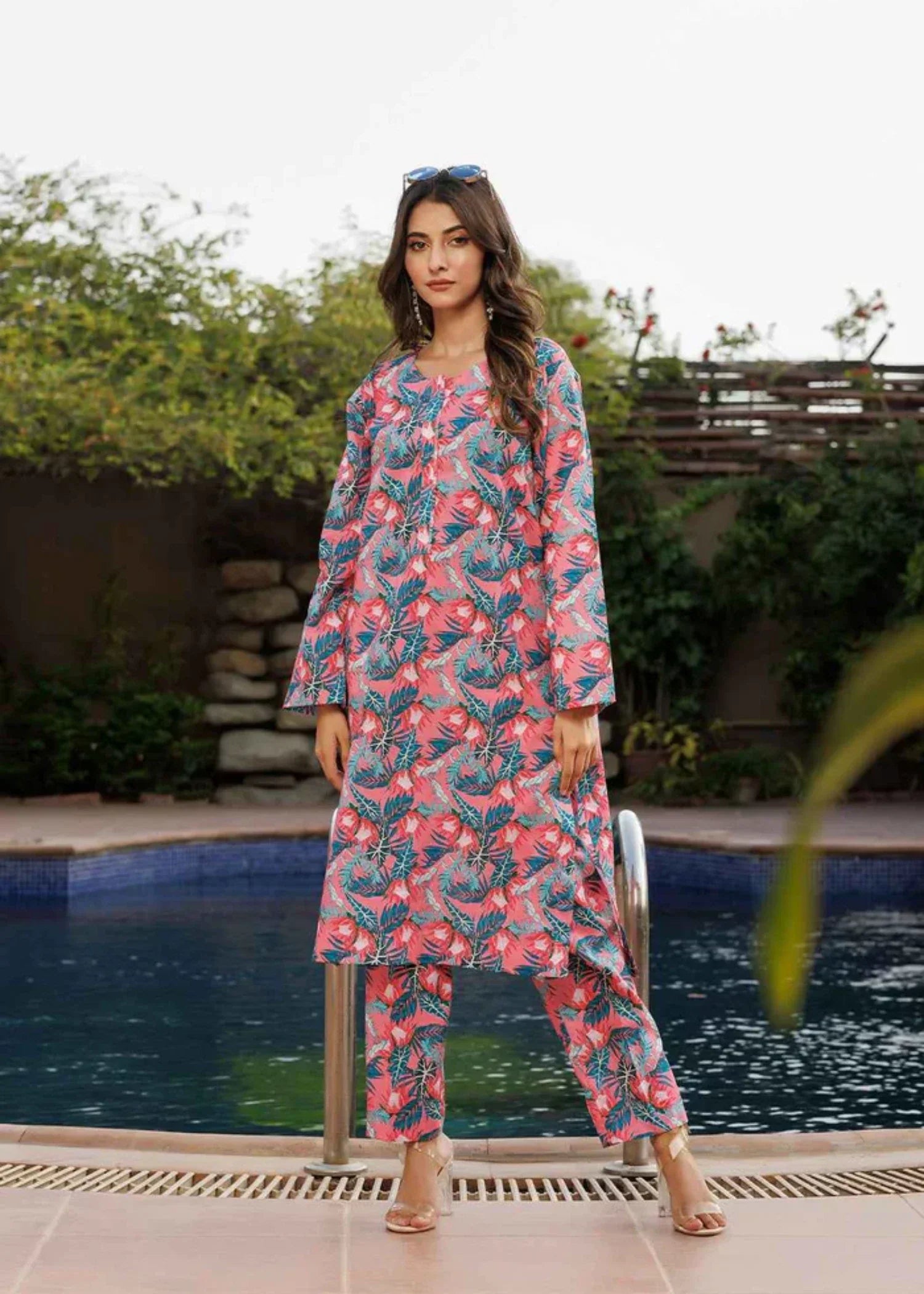 Zarasi Flamingo Stitched Lawn Suit | Timeless Bloom Women 2pcs