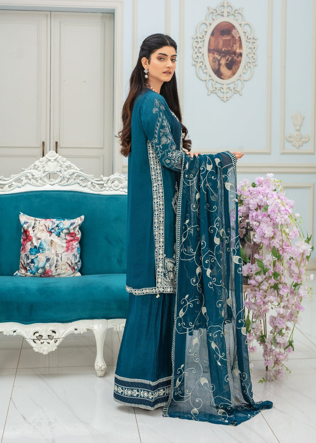 Pehnawa By Bin Akram’s PEARL ELEGANCE CHIFFON Women 3pcs