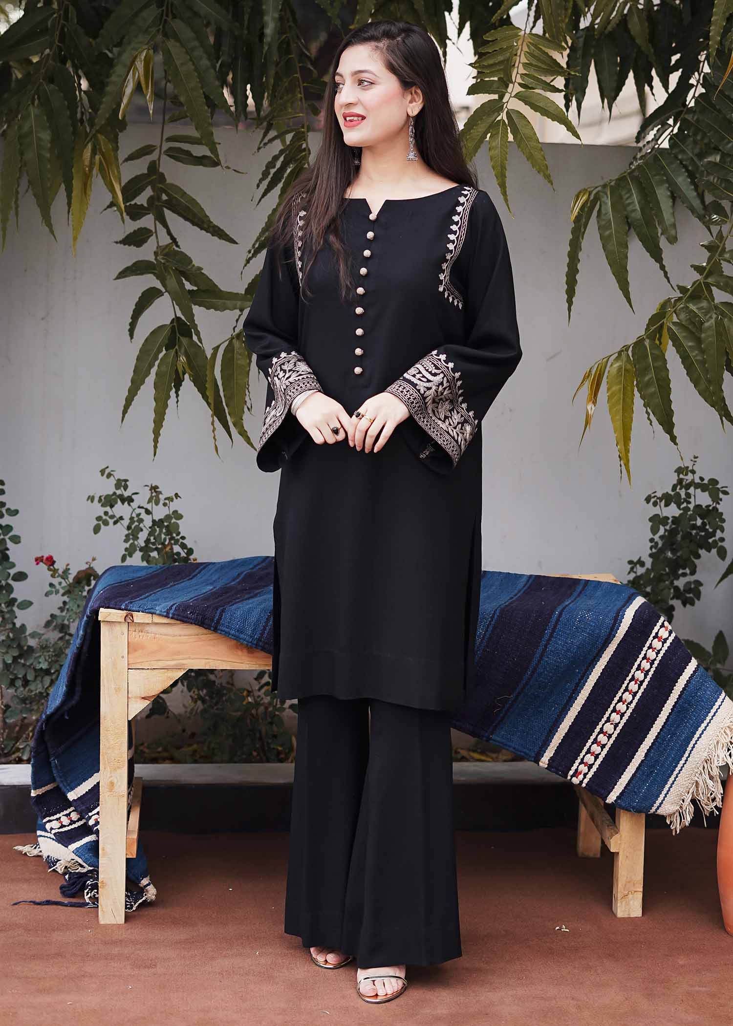 Aisling By Nirmal Black Women 2pcs