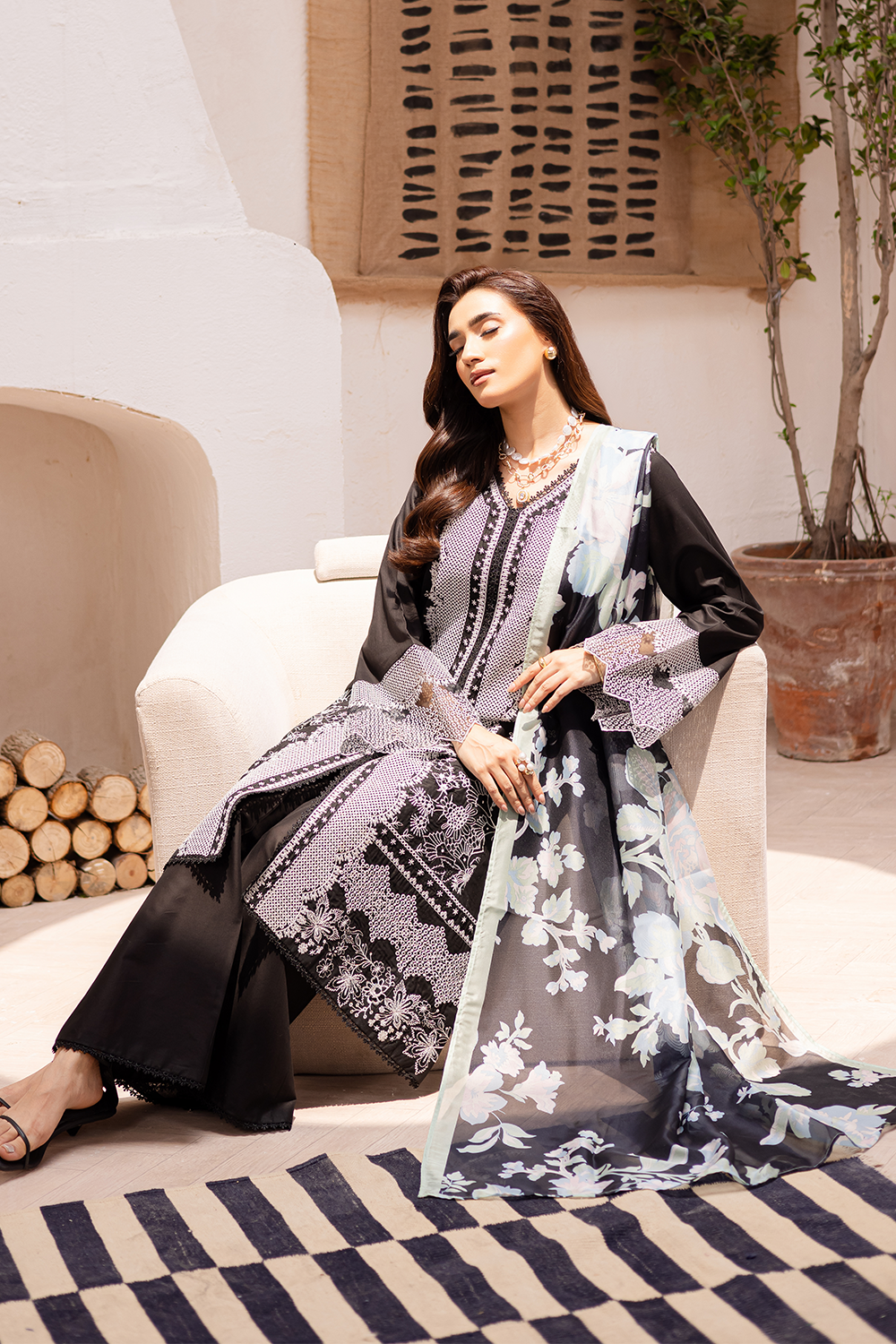 Esra Embroidered Lawn FL 25 07 Women 3pcs