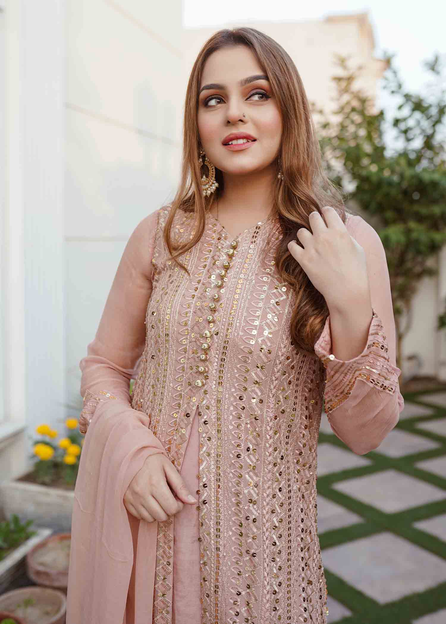 Rang-e-Haya Ufaq / Light Peach Women 4pcs