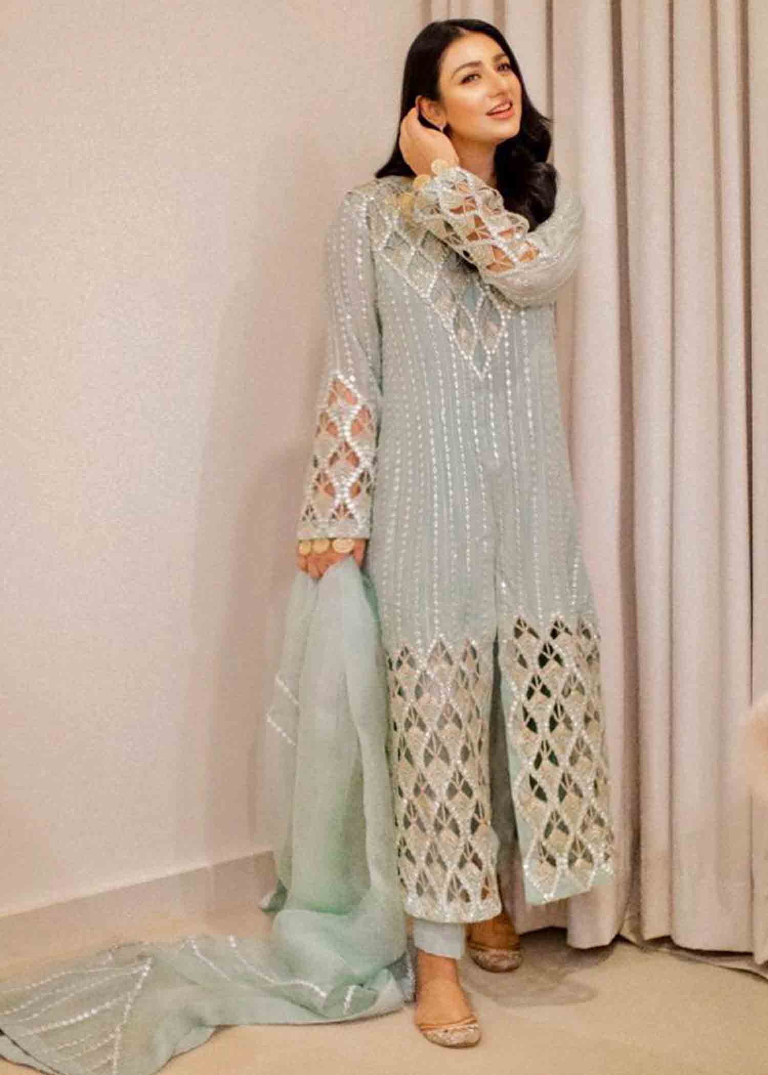Rang-e-Haya Poppy (Pastel Blue) Women 4pcs