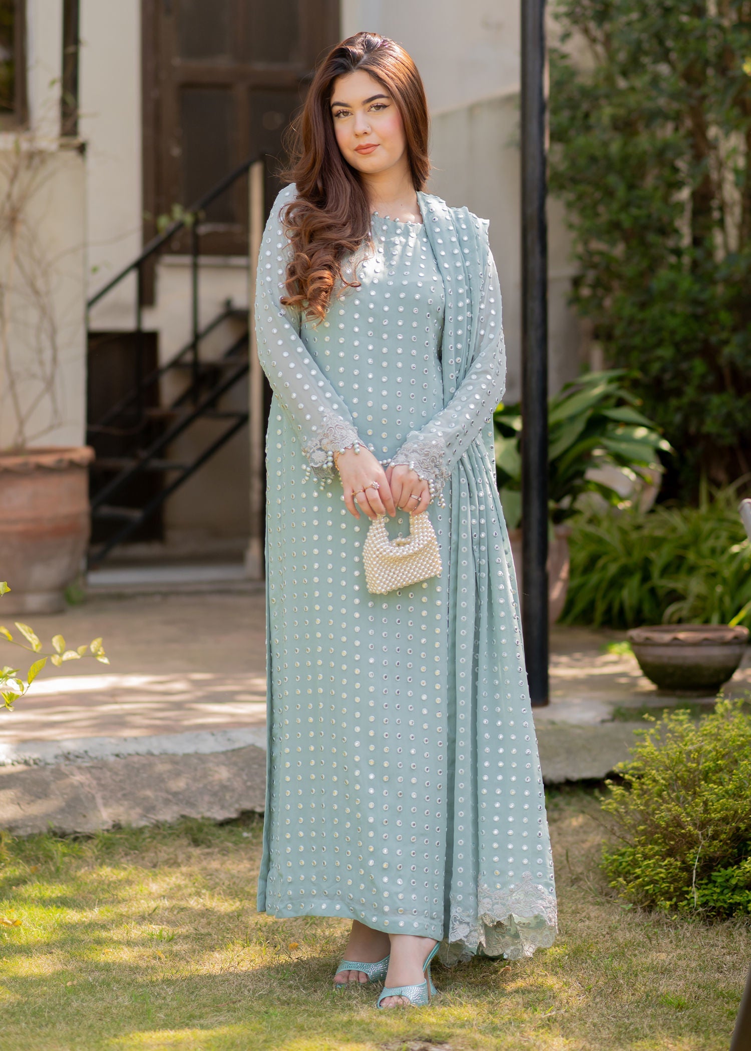 Rang-e-Haya Salina (Ice blue) Women 4pcs