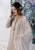 Ayesha Closet Preshy Gul White Women 3pcs