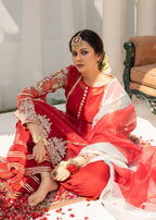 Hem Lotus Outfit Maroon Women 4pcs