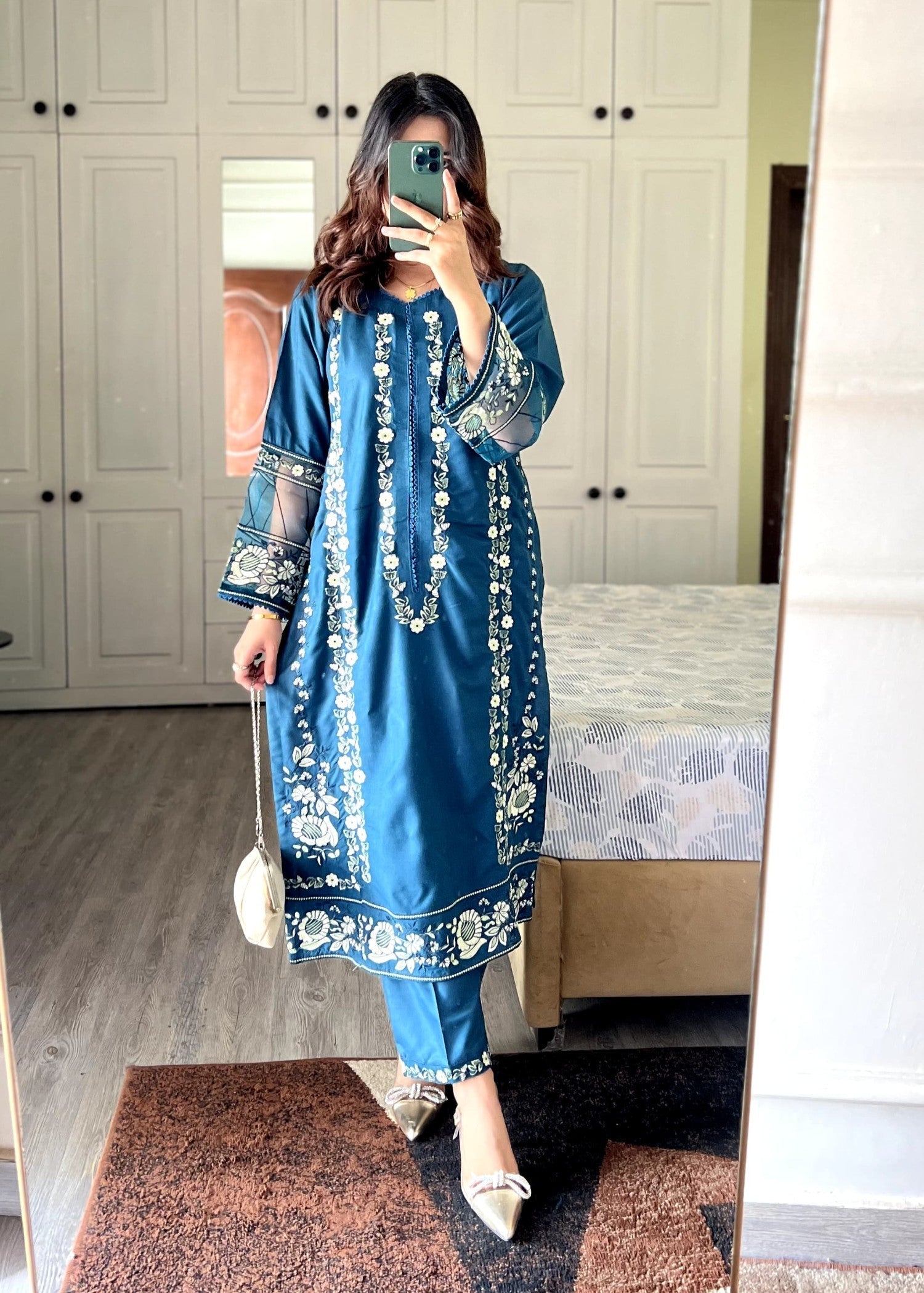 Tehzeeb Libas Sehar Embroidered Stiched Women 2pcs
