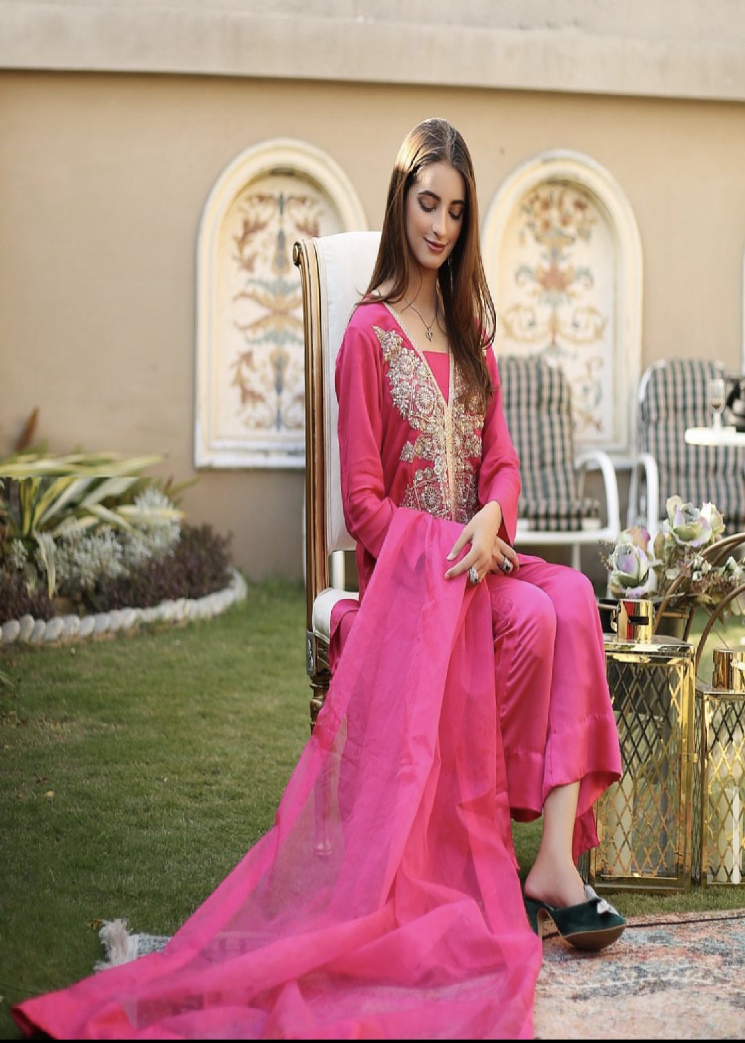 Muscat by Adeela Cherry lime Women 3pcs