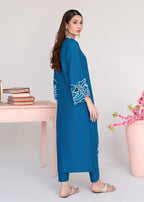 Sahibas By Mirza Sombrero (blue) Women 2pcs