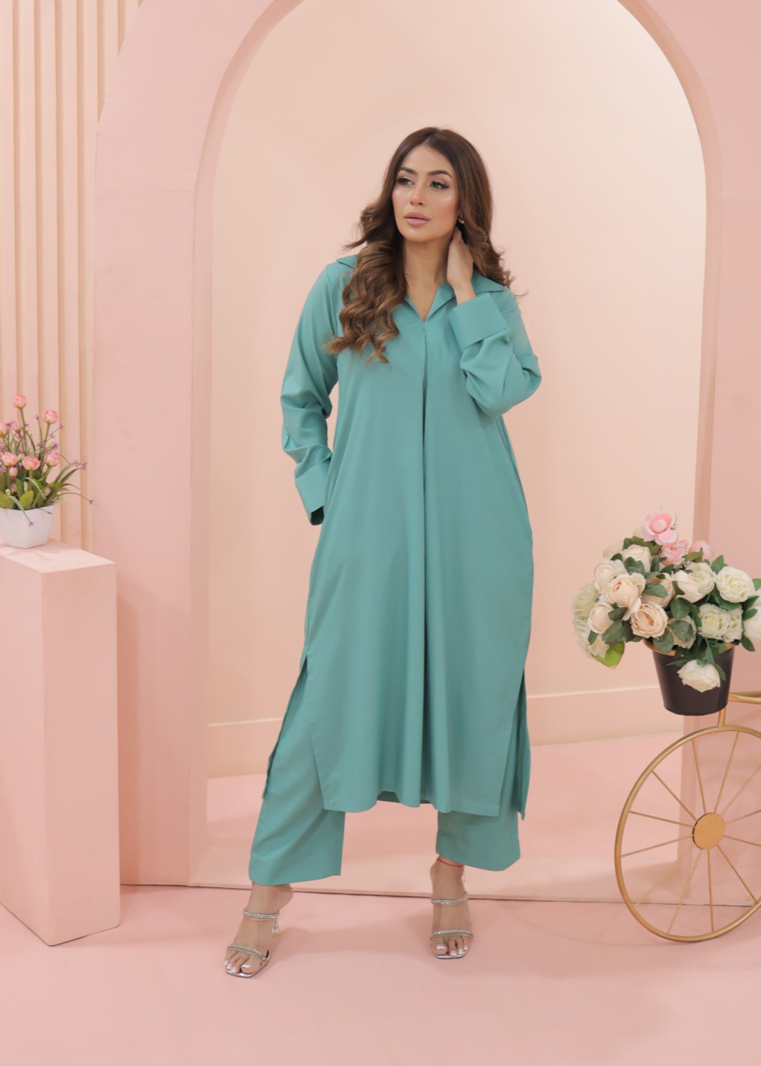 Tng (The Next Generation) Saya Co Ord Set | Mint Green Women 2pcs