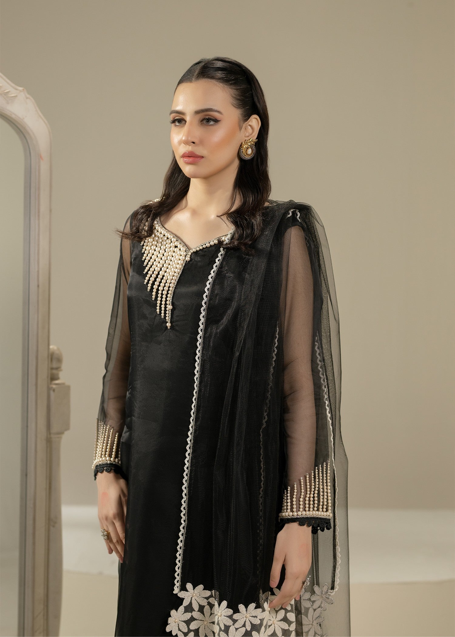 Khuda Baksh Creations Z 305 Black Women 4pcs
