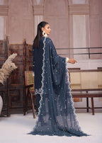 Kumash Textiles Marlin Blue Women Stitched Women 3pcs
