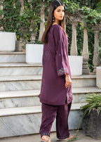 Kross Kulture Embroidered Viscose Suit Women 2pcs