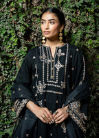 Kross Kulture Embroidered Viscose Suit Women 3pcs