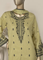 Khombi Image BZ 193 Spring Bud Daily/Basic Wear Cotton Embroidered Dress Women 3pcs