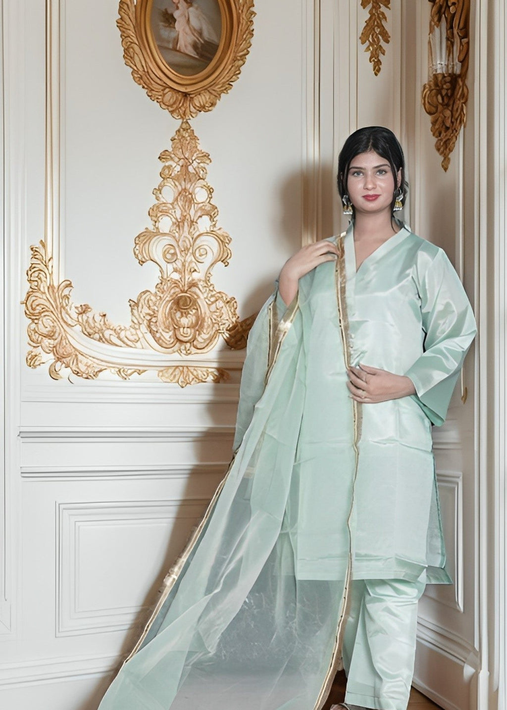 Zamnah Mint Elegance Women 3pcs