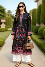 Lakhany Ready to Wear Printed Silk Shirt Women 2pcs