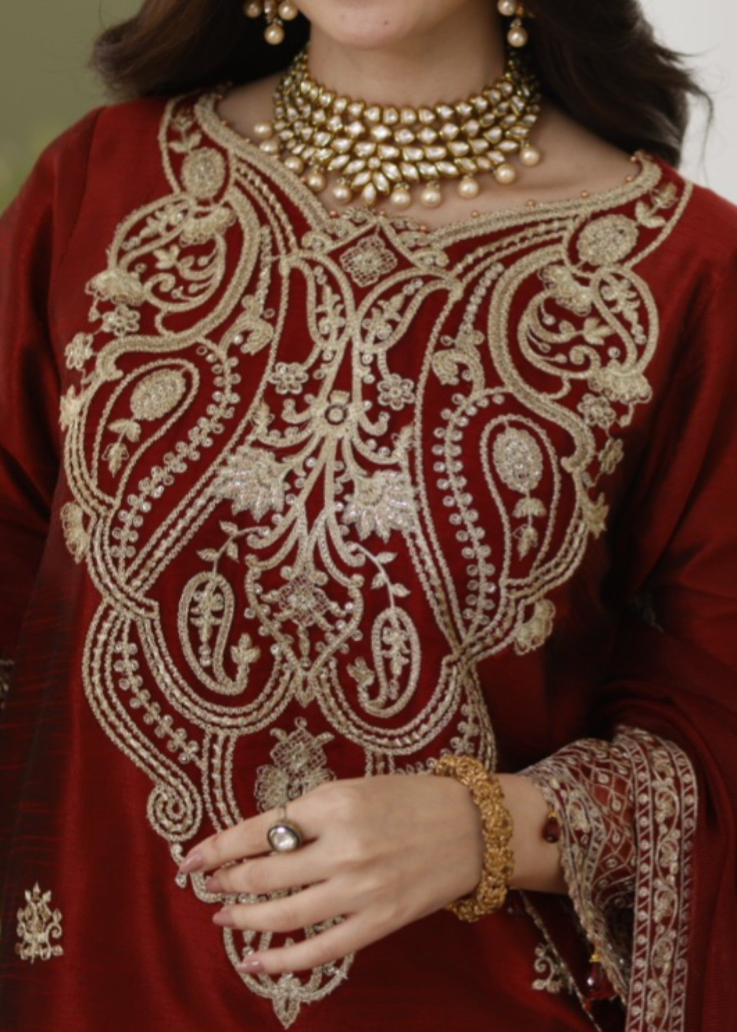 Mohagni MGS 08 ANARKALI Raw Silk Women 3pcs