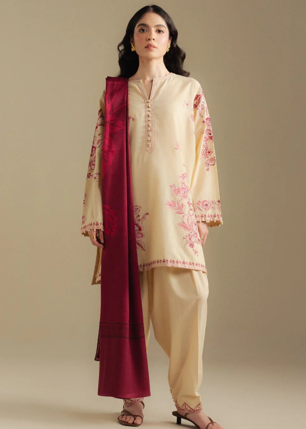 Chaudhary Arts Zawiya Women 3pcs