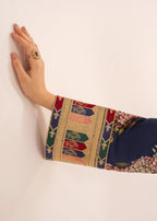 Rajdulari Kareena Blue Silk Kaftan Women 1pcs