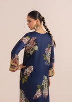 Rajdulari Kareena Blue Silk Kaftan Women 1pcs