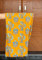 Chaudhary Arts Iris printed yellow Women 2pcs